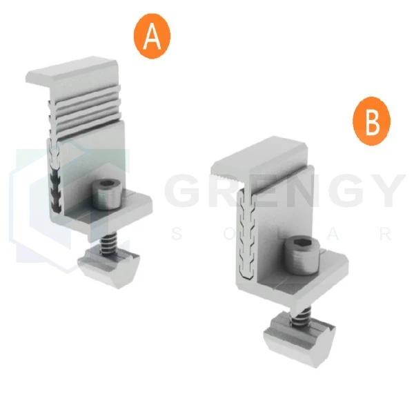 Adjustable solar clamps