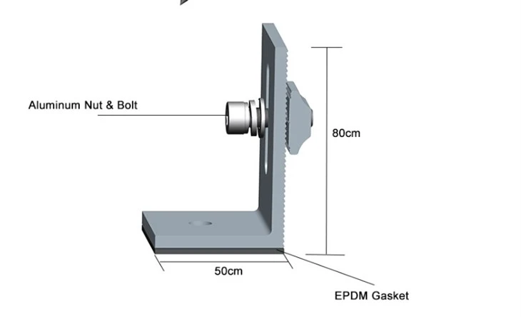 L Feet Solar Metal Roof Mounting